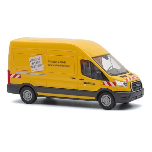 Busch autos 54516 1/87 FORD TRANSIT, LEONHARD WEISS