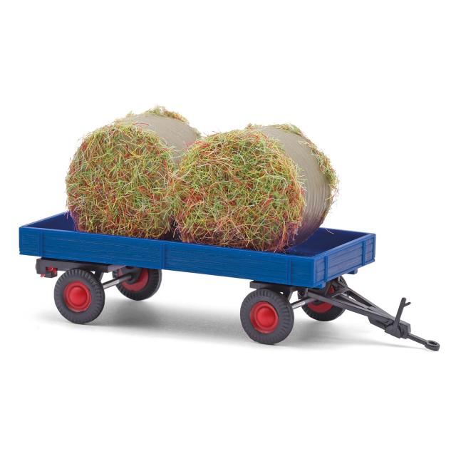 Busch autos 59975 1/87 ANHÄNGER MIT HEUBALLEN
