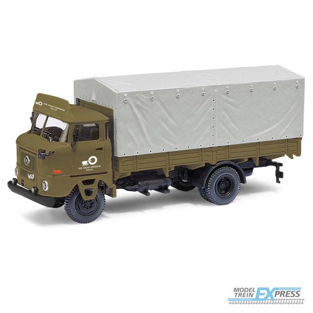 Busch autos 95199 1/87 IFA W50 L/SP KRAFTVERKEHR HALLE 1967