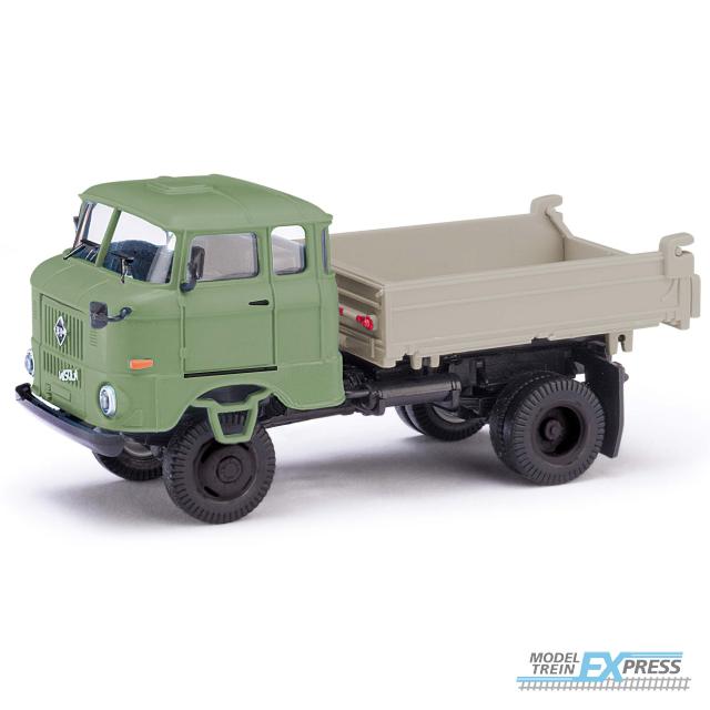 Busch autos 95288 1/87 IFA W50 LA/3SK DREISEITENKIPPER B/GR 1969
