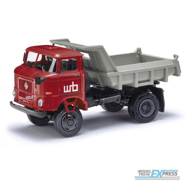 Busch autos 95289 1/87 IFA W50 LA/MK 5 MULDENKIPPER WOHNUNGSBAU 1969