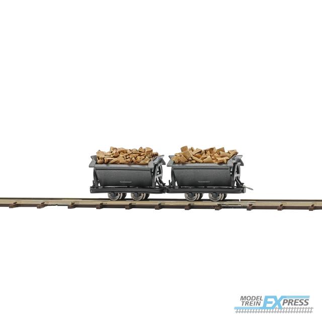 Busch 12262 1/87 2 LOREN MIT SPALTHOLZ H0 (08/25) *