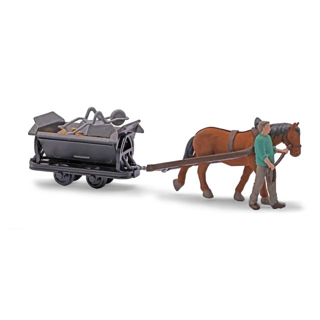 Busch 12456 1/87 A-SET: PFERDEBAHN H0