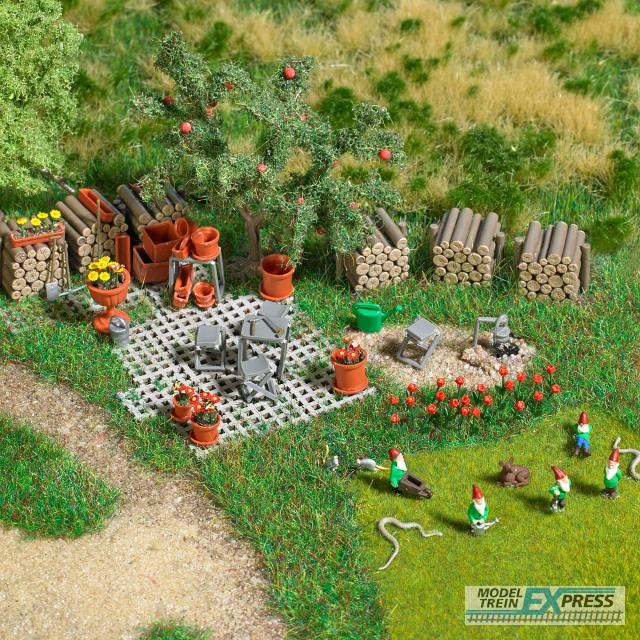 Busch 1835 1/87 GARTEN-SET H0