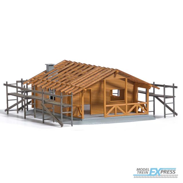 Busch 1855 1/87 BLOCKHÜTTE IM BAU H0 (1/25) *
