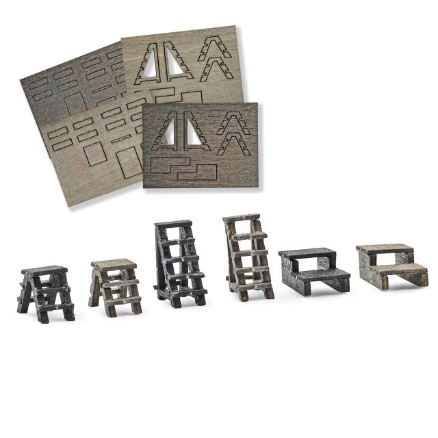 Busch 1859 1/87 AUFSTIEGE UND LEITERN