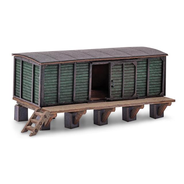 Busch 1963 1/87 BEHELFSSCHUPPEN / RAMPE