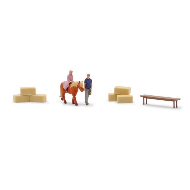 Busch 79804 A-SET: PONYREITEN H0