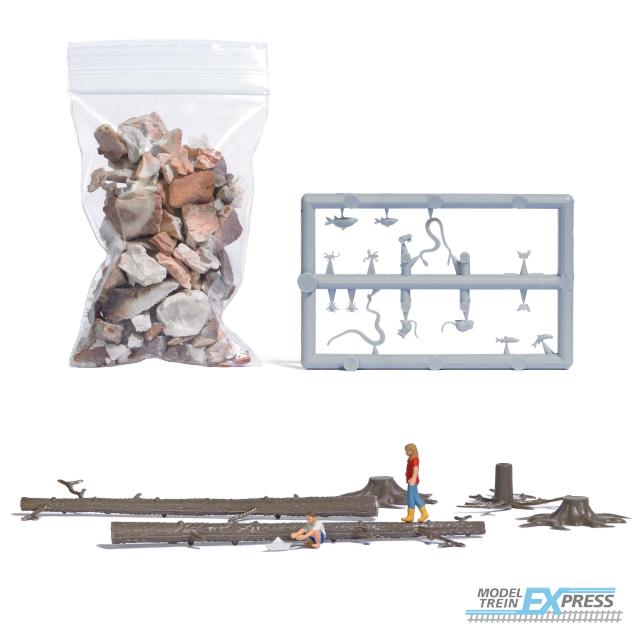 Busch 79819 1/87 A-SET: SPIELEN AM WALDBACH H0 (1/25) *