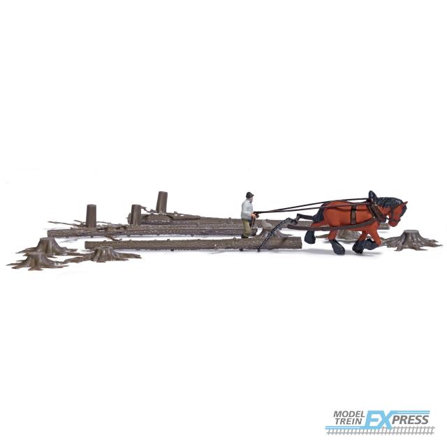 Busch 79882 1/87 A-SET: HOLZRÜCKEN H0 (1/25) *