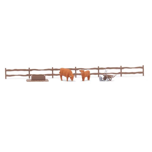 Busch 79890 A-SET: KUH MIT KALB H0