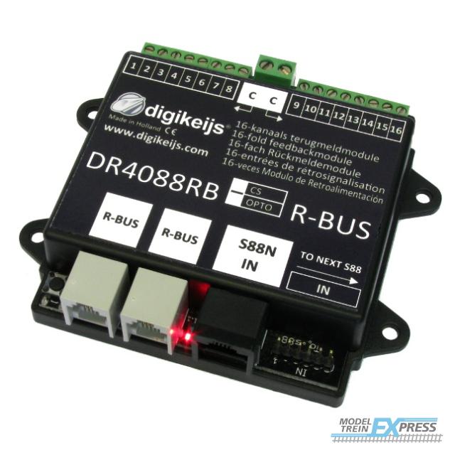 Digikeijs 4088RB-CS 16-kanaals R-BUS terugmeldmodule met geintergreerde stroomdetectie ingangen