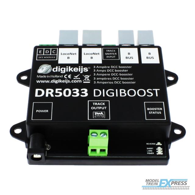 Digikeijs 5033-18V-EU DCC Booster 3 Ampère met voedingsadapter