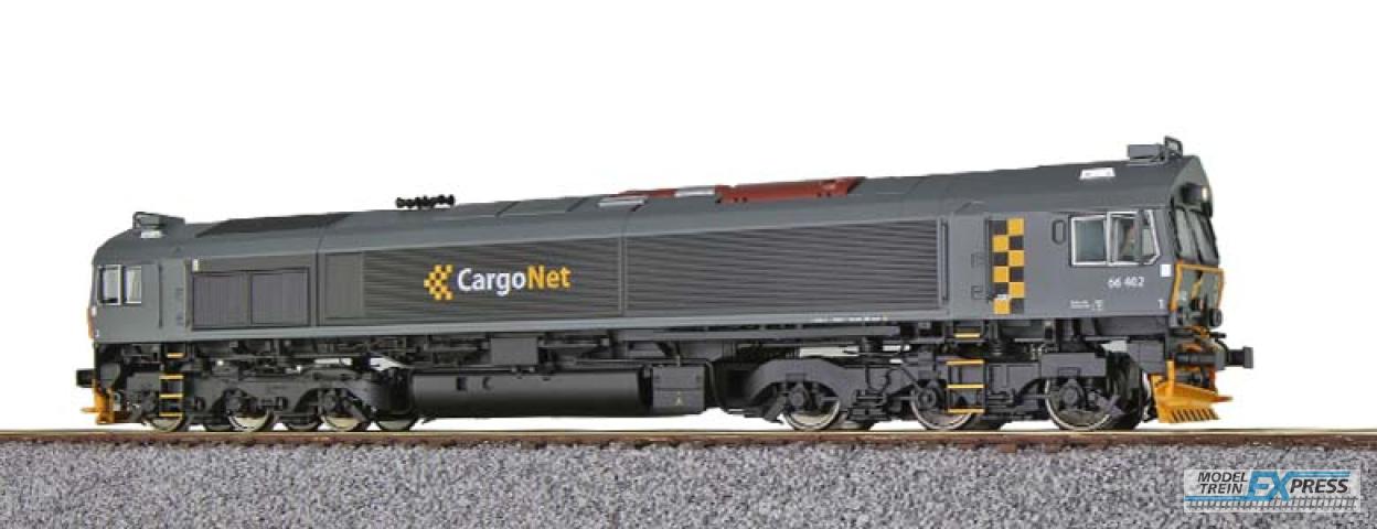 Esu 31277 Diesellok, H0, C66, Cargo Net 66402, Ep VI, Vorbildzustand um 2008, Dunkelgrau, Sound + Smoke, DC+AC