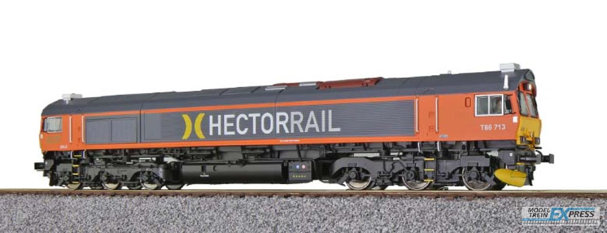 Esu 31284 Diesellok H0, C66 Hectorrail, T66 713, Ep VI, Vorbildzustand um 2018, Grau/Orange  Sound+Rauch, DC/AC