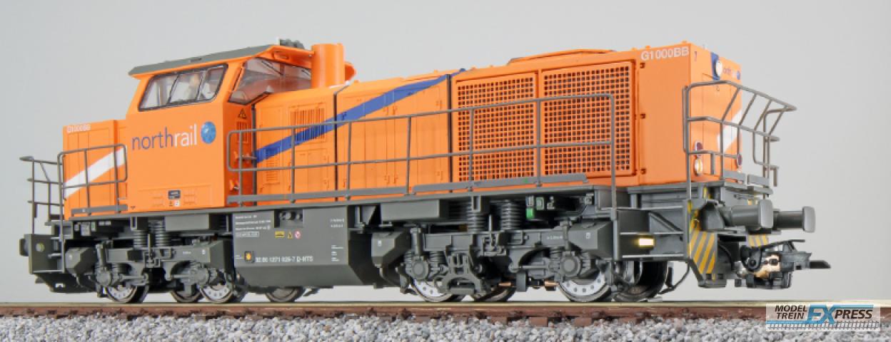 Esu 31303 Diesellok, H0, G1000, 1271 026-7 Northrail, Orange, Ep VI, Vorbildzustand um 2009, Sound, Rangierkupplung, DC/AC
