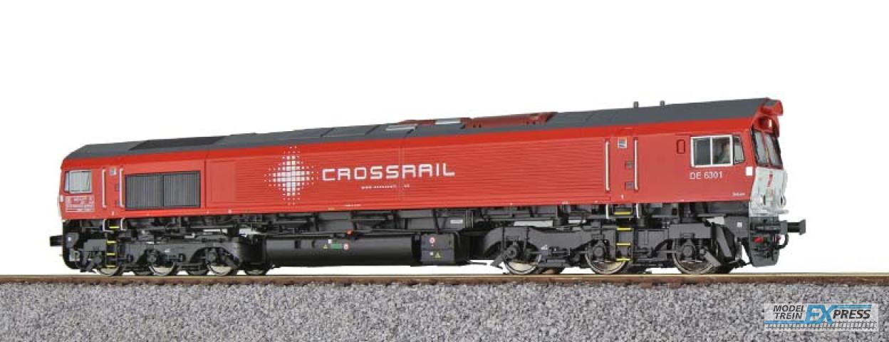 Esu 31363 Diesellok H0, C66, DE 6301 Crossrail, Ep VI, Vorbildzustand um 2014, verkehrsrot, Sound+Rauch, DC/AC