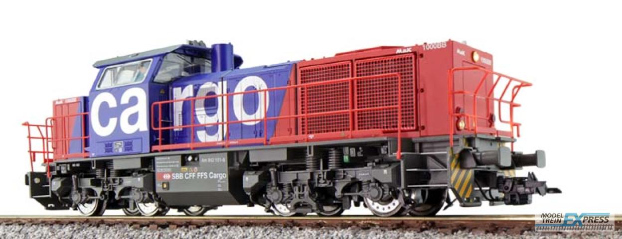 Esu 31381 Diesellok, H0, G1000, Am 842 101-8 SBB Cargo, Rot/Blau, Ep V, Vorbildzustand um 2004, Sound, Rangierkupplung, DC/AC