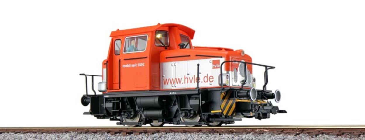 Esu 31436 Diesellok, H0, KG230, Lok 1 HVLE, orange, Ep VI, Vorbildzustand um 2014, LokSound, Raucherzeuger, Rangierkupplung, DC/AC