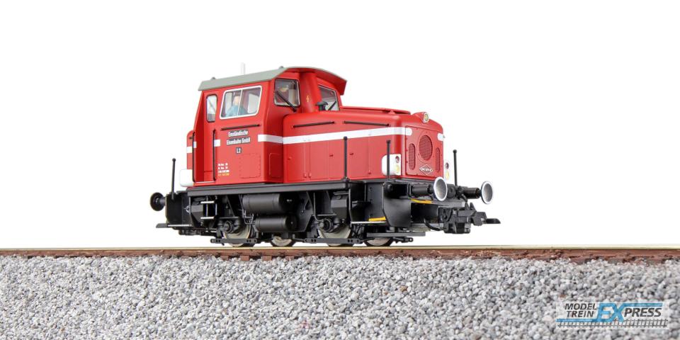 Esu 31441 Diesellok, H0, KG230, 12 Emsländ. Eisenbahn, rot, Ep V, Vorbildzustand um 2005, LokSound, Raucherzeuger, Rangierkupplung, DC/AC