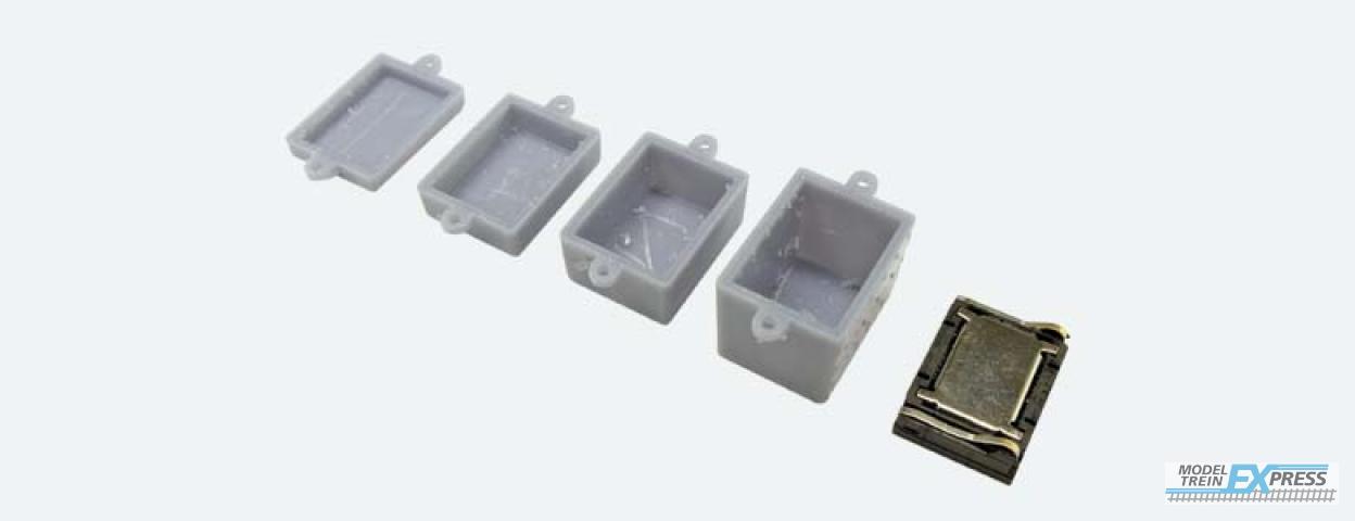 Esu 50353 Lautsprecher 13mm x 18mm x 4.5mm, rechteckig, 4 Ohm, mit Schallkapselset