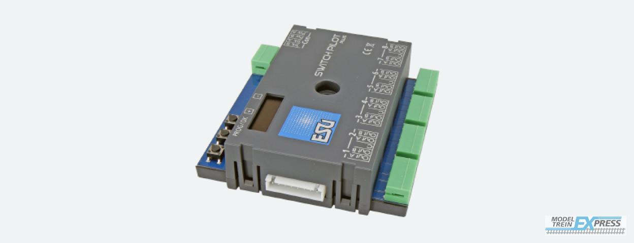 Esu 51831 SwitchPilot 3 Plus, 8-fach Magnetartikeldecoder, DCC/MM, OLED, updatefähig, RETAIL verpackt