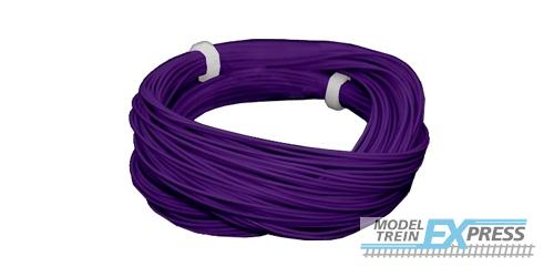 Esu 51941 Hochflexibles Kabel, Durchmesser 0.5mm, AWG36, 2A, 10m Wickel, Farbe violett