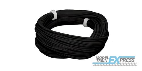 Esu 51942 Hochflexibles Kabel, Durchmesser 0.5mm, AWG36, 2A, 10m Wickel, Farbe schwarz