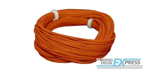 Esu 51944 Hochflexibles Kabel, Durchmesser 0.5mm, AWG36, 2A, 10m Wickel, Farbe orange