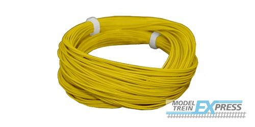 Esu 51947 Hochflexibles Kabel, Durchmesser 0.5mm, AWG36, 2A, 10m Wickel, Farbe gelb