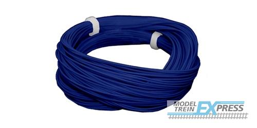 Esu 51949 Hochflexibles Kabel, Durchmesser 0.5mm, AWG36, 2A, 10m Wickel, Farbe blau