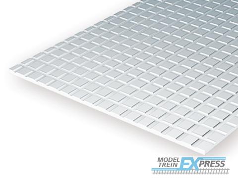 Evergreen 4518 Trottoir - 1mm dik - Vierkant 12.7 (1 sheet)
