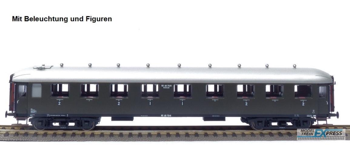 Exact-train 10040 NS AB7534 oliv grün, silbernes Dach mit Beleuchtung und Figuren, Ep. II