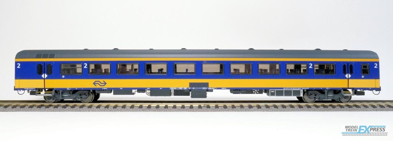 Exact-train 11012 NS ICRm Amsterdam - Breda für den Inlandseinsatz Endwagen Bpmez10 (Farbe Gelb / Blau), Ep. VI