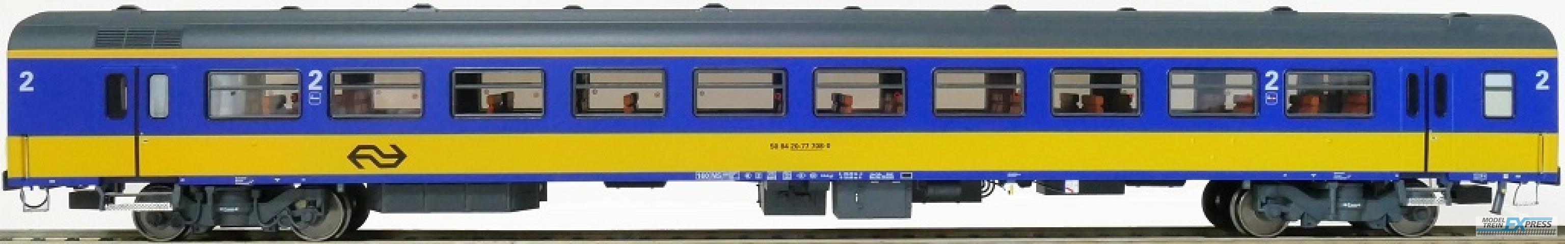 Exact-train 11043 NS ICR (Originalversion) für den Inlandseinsatz Reisezugwagen B (Farbe Gelb / Blau), Ep. IV