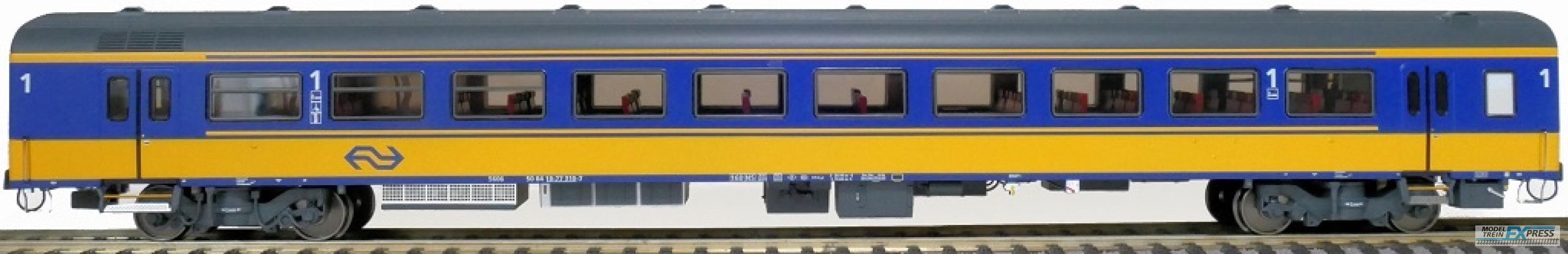 Exact-train 11100 NS ICRm Garnitur 4 Reisezugwagen A( Neue farbe Gelb / Blau), Ep. V