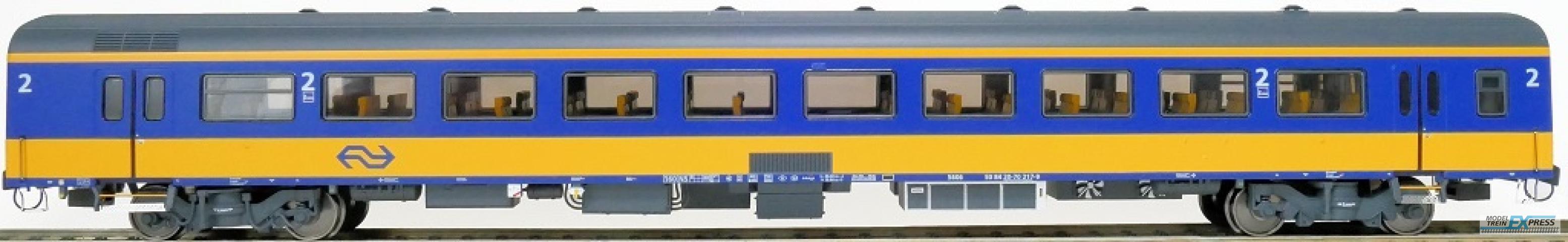 Exact-train 11101 NS ICRm Garnitur 4 Reisezugwagen B( Neue farbe Gelb / Blau), Ep. V