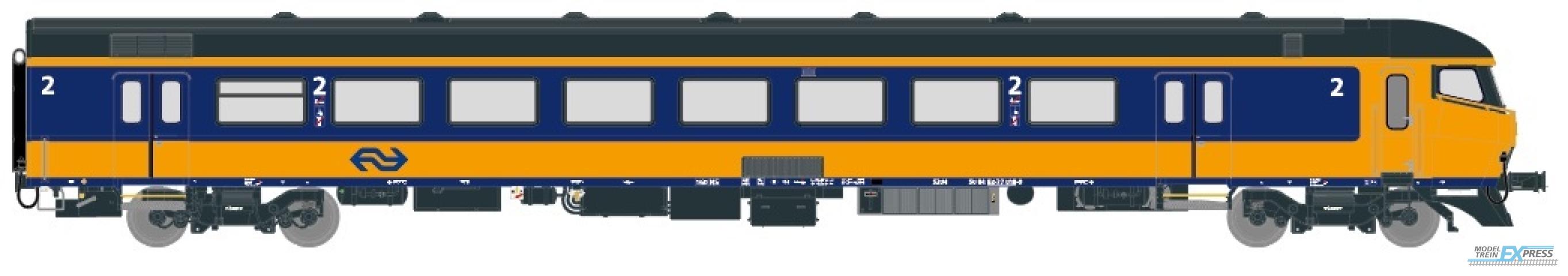 Exact-train 11109 NS ICRm Garnitur 4 Steuerwagen BDs ( Neue Farbe Gelb / Blau) (DC), Ep. V