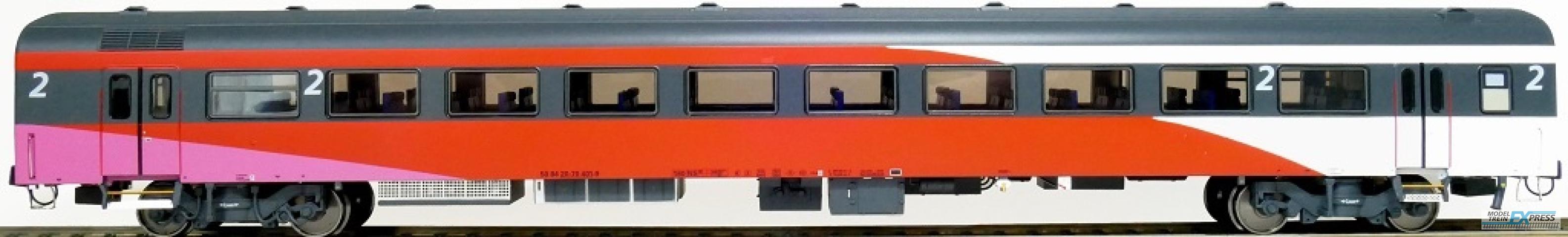 Exact-train 11190 NS ICRm Fyra 1 (Amsterdam - Brussel) für die Hsl-Strecke eingesetzt Endwagen B(Rose/Rot/Weiss) mit Beleuchtung und Figuren, Ep. VI