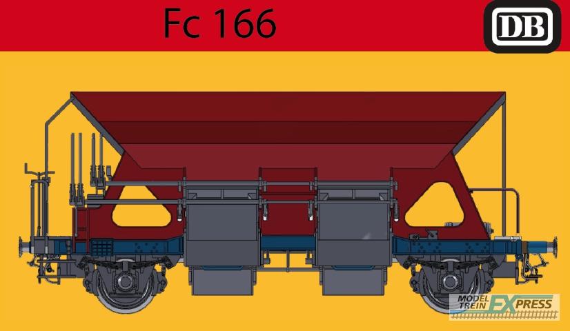 Exact-train 20082 DB FC166 Schotterwagen mit Hydraulikbremse Nr. 30 80 942 8 115-8, Ep. IVa