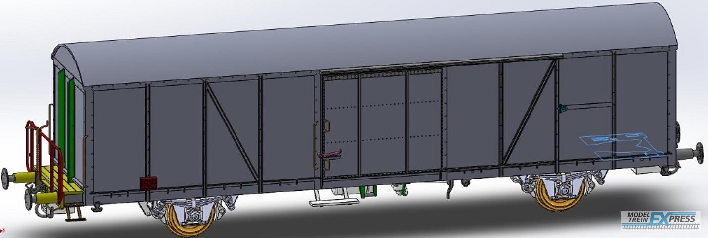 Exact-train 20454 2er-Set SBB Ibbs 23 85 826 8 600-8 Haldengut Bier und SBB GBS mit Polyesterdach, Ep. V