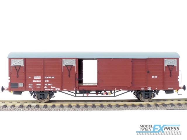Exact-train 20705 DR Güterwagen Glmms 01 MC RIV OPW 50 DR 150 1503-3, 7 Sicken, Tür ohne Verstärkung (zu öffnenden Türen), Ep. IV