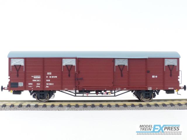 Exact-train 20706 DR Güterwagen Gbs [1500] 01MC RIV OPW 50 DR 150 1359-0, 7 Sicken, Tür ohne Verstärkung (zu öffnenden Türen), Ep. IV