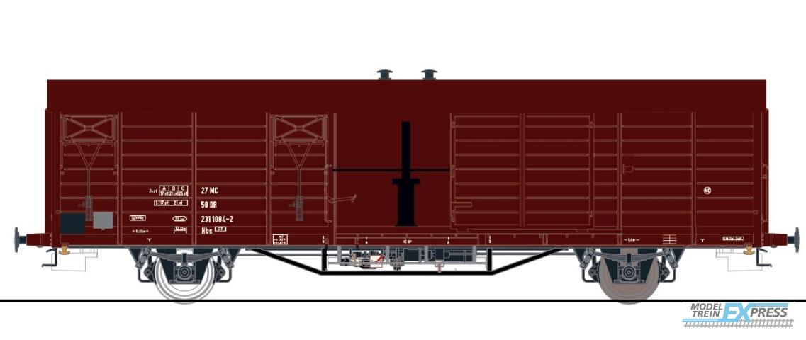Exact-train 20740 DR Hbs [2311] Mannschaftswagen mit Ofen ursprungliche Ausführung, 7 Sicken (zu öffnenden Türen), Ep. IV