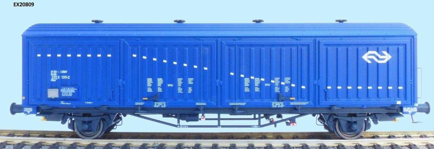 Exact-train 20809 NS Hbis Nr. 01 EUROP 84 NS 225 3 135-2, 8 Sicken, Blau, Strep Weiß und Aufschrift HCR 'Torino', Ep. V
