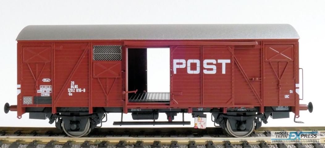 Exact-train 20903 NS Gs 1410 Post mit braunen Luftklappen  Nr. 1202 616-8, Epoche IV