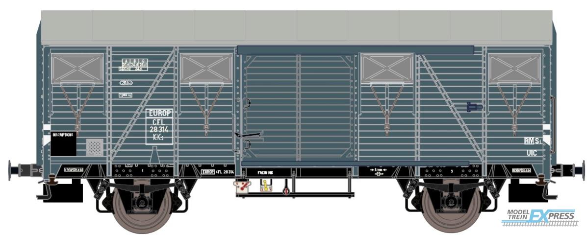 Exact-train 20962 CFL Kks EUROP Güterwagen Grau, Ep. III