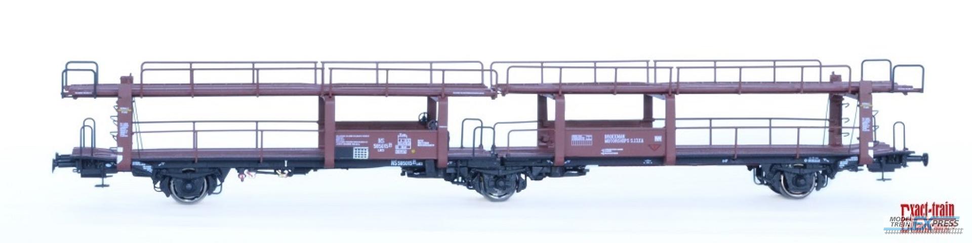 Exact-train 21371 NS 585021 3-achsiger Autotransportwagen Beschriftung BROEKMAN MOTORSHIPS & SITFA, Ep. III
