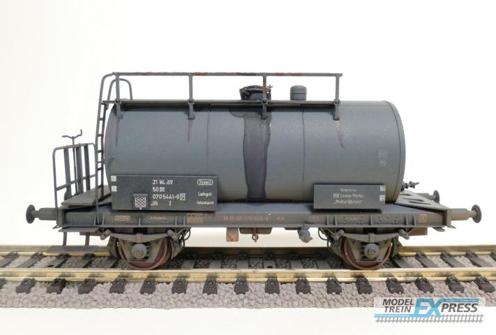 Exact-train 22009 DR 24m3 Einheitsbauart Leichtbau-Kesselwagen (Verschmutzt), Ep. IV