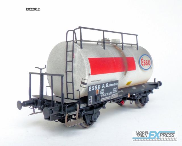 Exact-train 22012 DB 30m3 Uedinger Kesselwagen ESSO WeissRot (Verschmutzt), Ep. IV